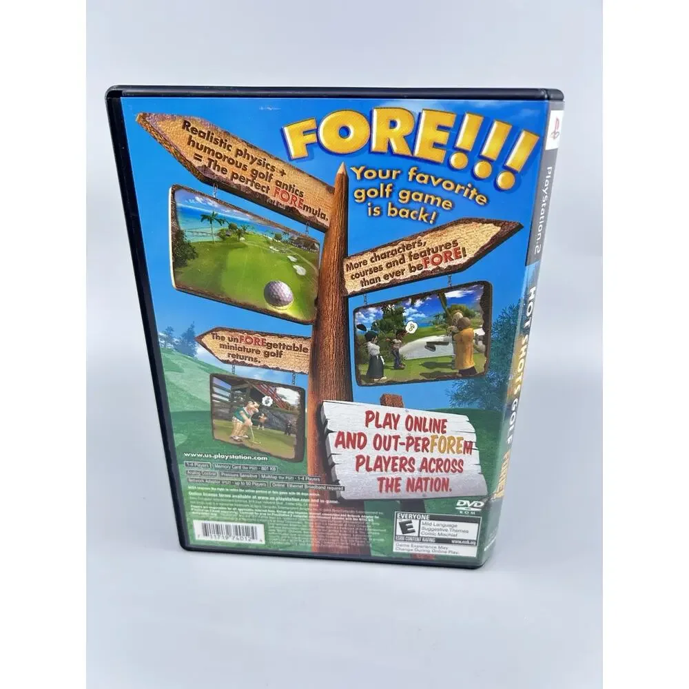 Hot Shots Golf FORE! COMPLETE Sony PlayStation 2 PS2 Video Game Black Label